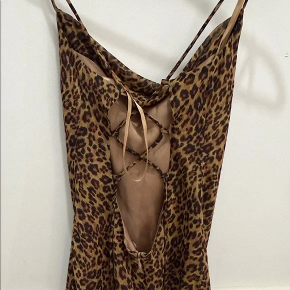 STAUD Leopard Print Slip Dress - Picture 4 of 6